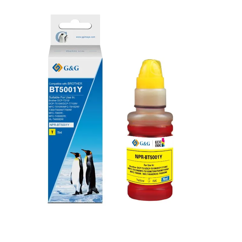Tinta Brother ECO tank BT5000Y Yellow G&G