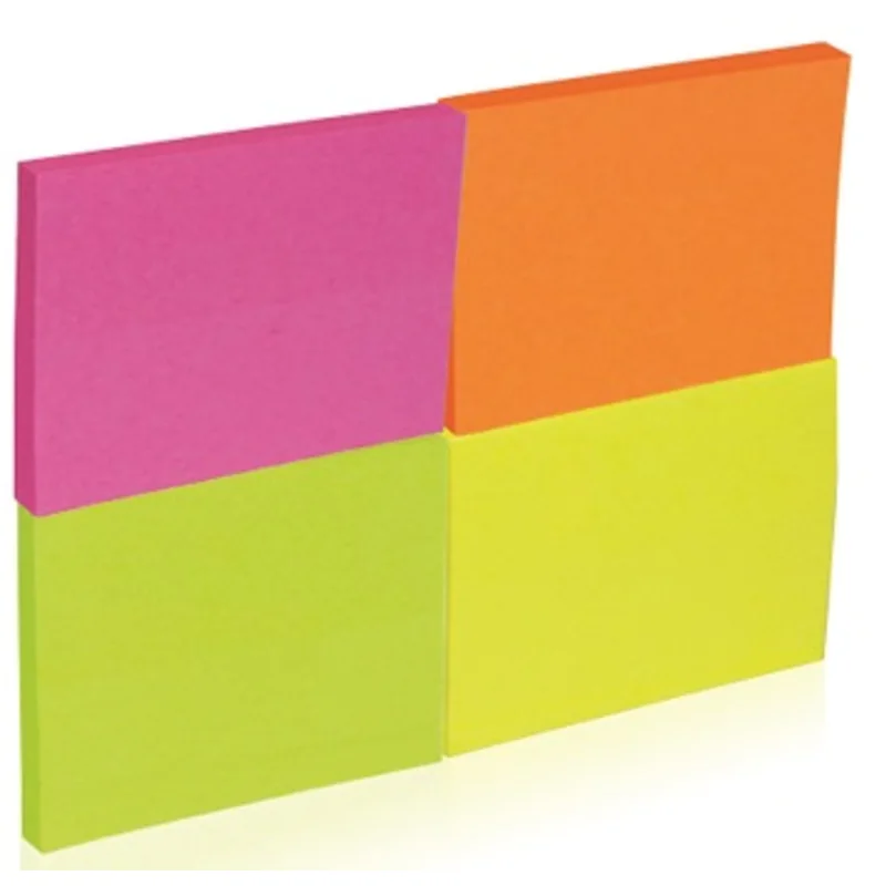 Blok samoljepljivi 38x51mm 4x50 listova mix 4 boje neon Donau