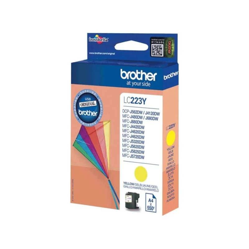 Tinta Brother LC223Y yellow 550 str.
