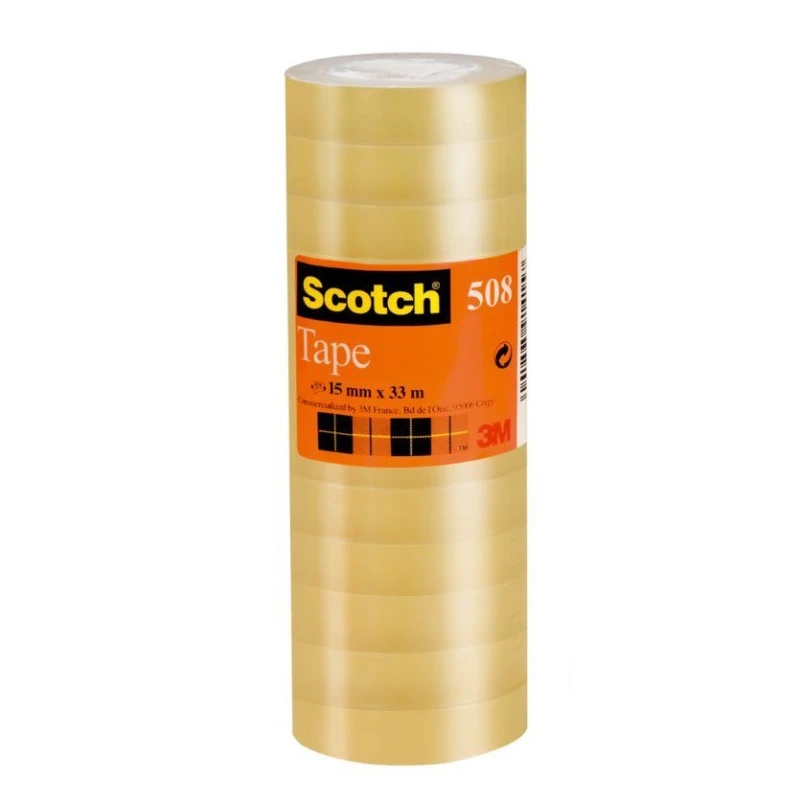 Selotejp uredski 15mmx33m Scotch 3M 508, 10/1 prozirni
