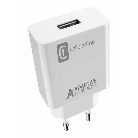 Kućni Punjač CELLULARLINE, Za Samsung, 15W, 1xUSB-A, FC, USB-C Kabel 100cm, Bijeli
