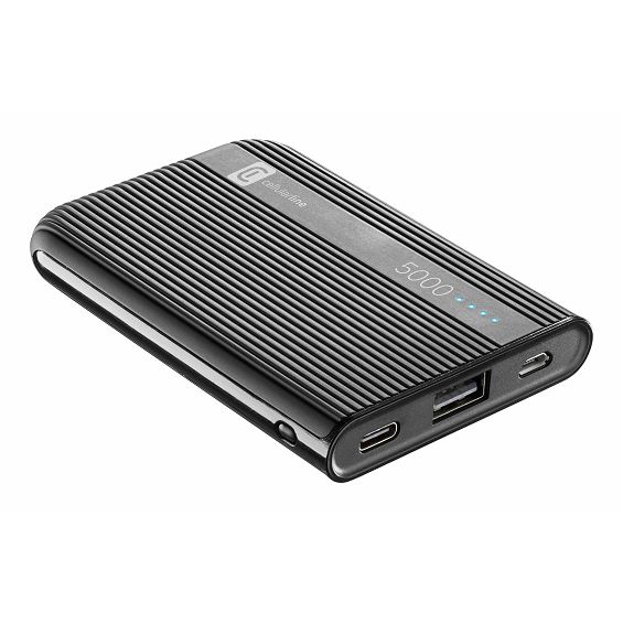 Prijenosna Baterija CELLULARLINE, Tank, 5000mAh, Crna