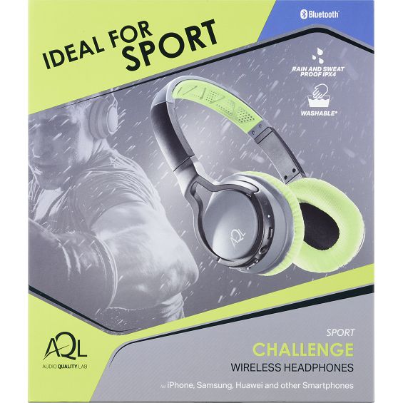 Slušalice CELLULARLINE, AQL, Sport Challenge, Bluetooth, Naglavne, Lime - Slika 3