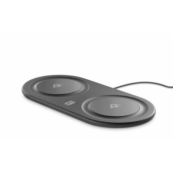 Kućni Punjač CELLULARLINE, Gemini, 10+10W, Bežični Dual, Crni*