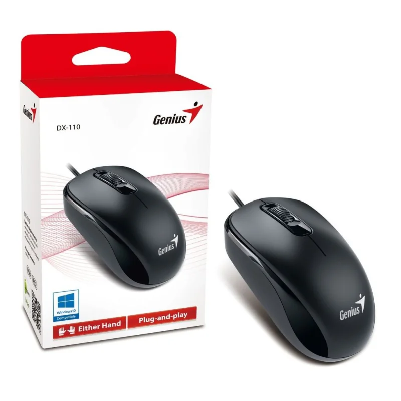 Miš Genius DX-110 USB žičani, crni - Slika 4