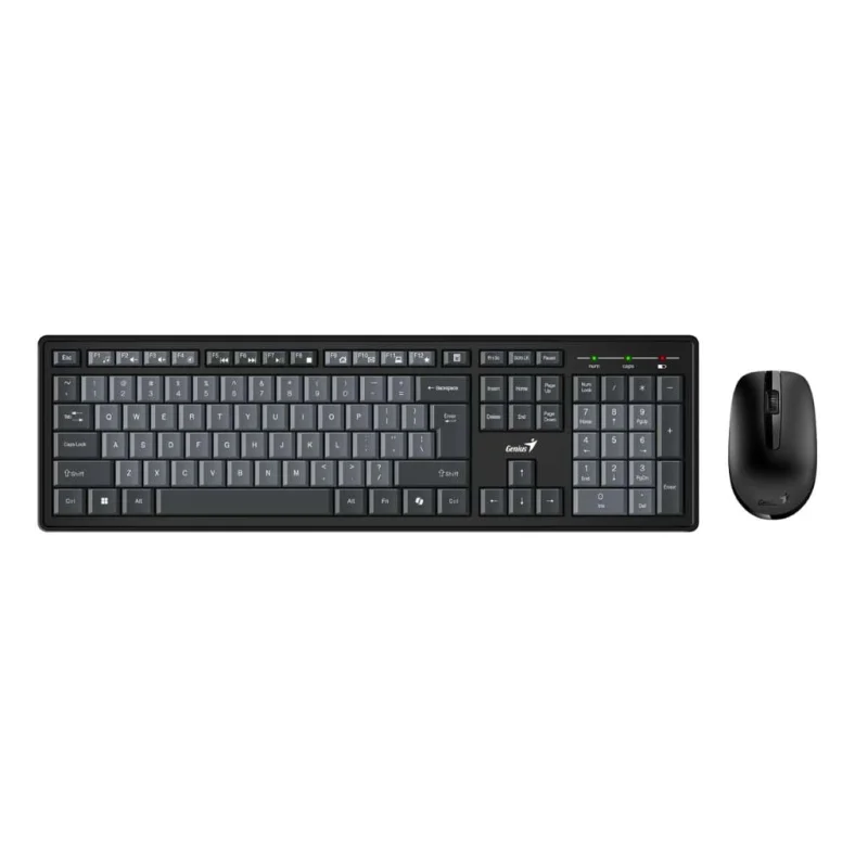 Set Genius tipkovnica smart KM-8200 + Miš bežični, crno siva