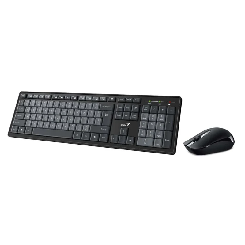 Set Genius tipkovnica smart KM-8200 + Miš bežični, crno siva - Slika 2