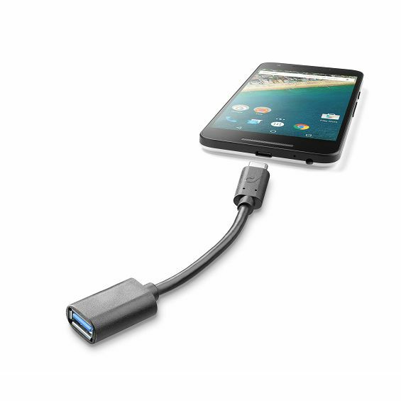 Adapter CELLULARLINE, USB-A (Ž) na USB-C (M), Crni - Slika 2