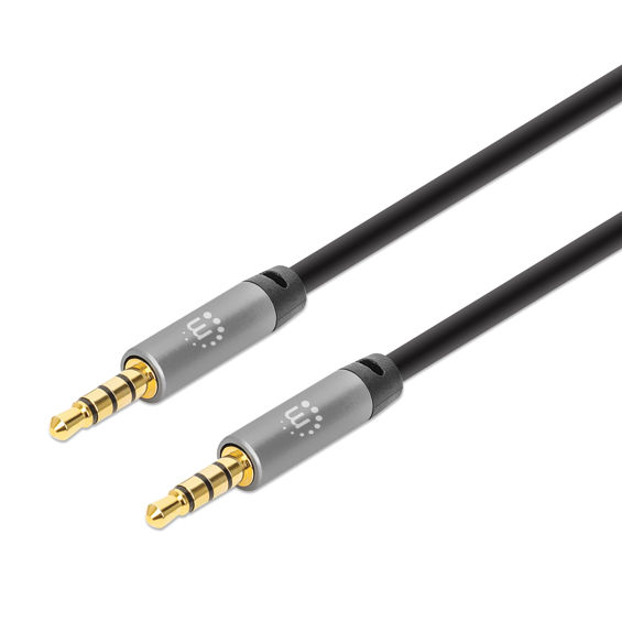 Kabel MANHATTAN 395014, AUX Produžni 3.5mm (M) Na 3.5mm (M), GP, 2m