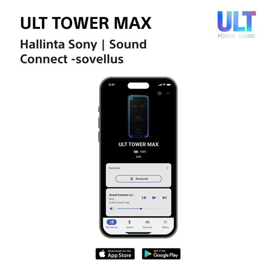 Party zvučnik Sony ULT TOWER MAX SRS-ULT3000, Bluetooth, Black - Slika 4