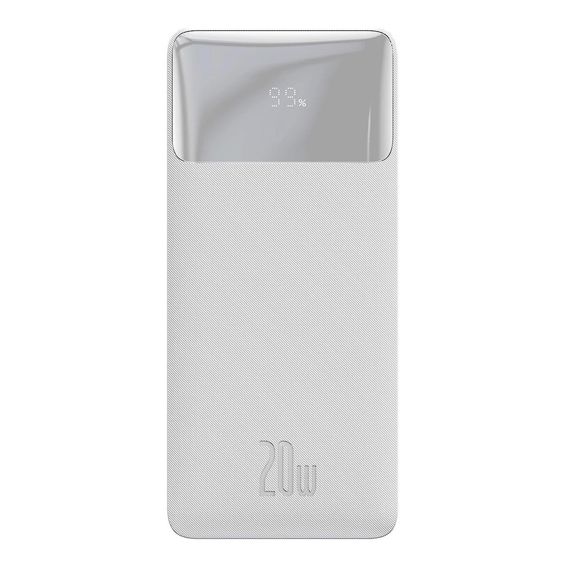 Prijenosna Baterija BASEUS Bipow,20W, Display, 30000mAh, White, PPBD050402