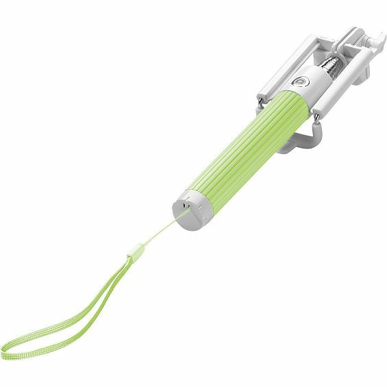 Selfie Stick CELLULARLINE, Voyager, Zeleni