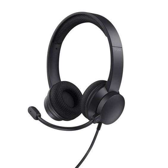 Slušalice TRUST Ayda 25089, Naglavne, USB, ENC,  PC, Black