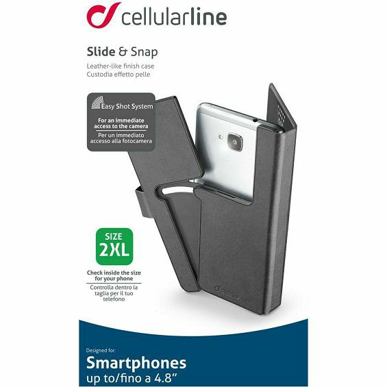 Zaštita Preklopna CELLULARLINE, Slide&snap, XXL, Crna - Slika 2