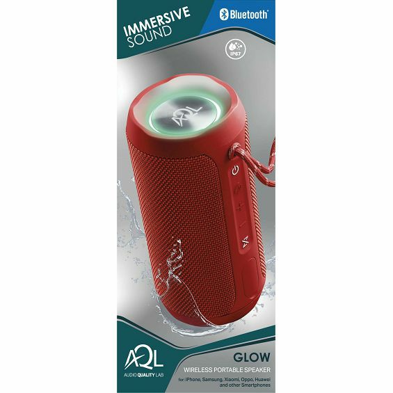 Zvučnik CELLULARLINE, AQL, Glow, Bluetooth, 10W, IP67, Crveni - Slika 3